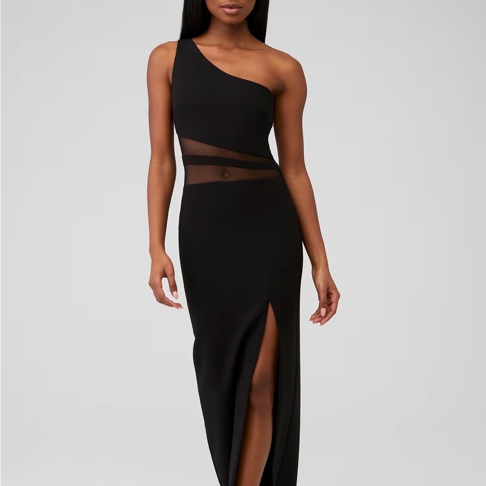 Likely Nolita Gown Black One Shoulder Cutout Formal Dress Evening Gown Revolve